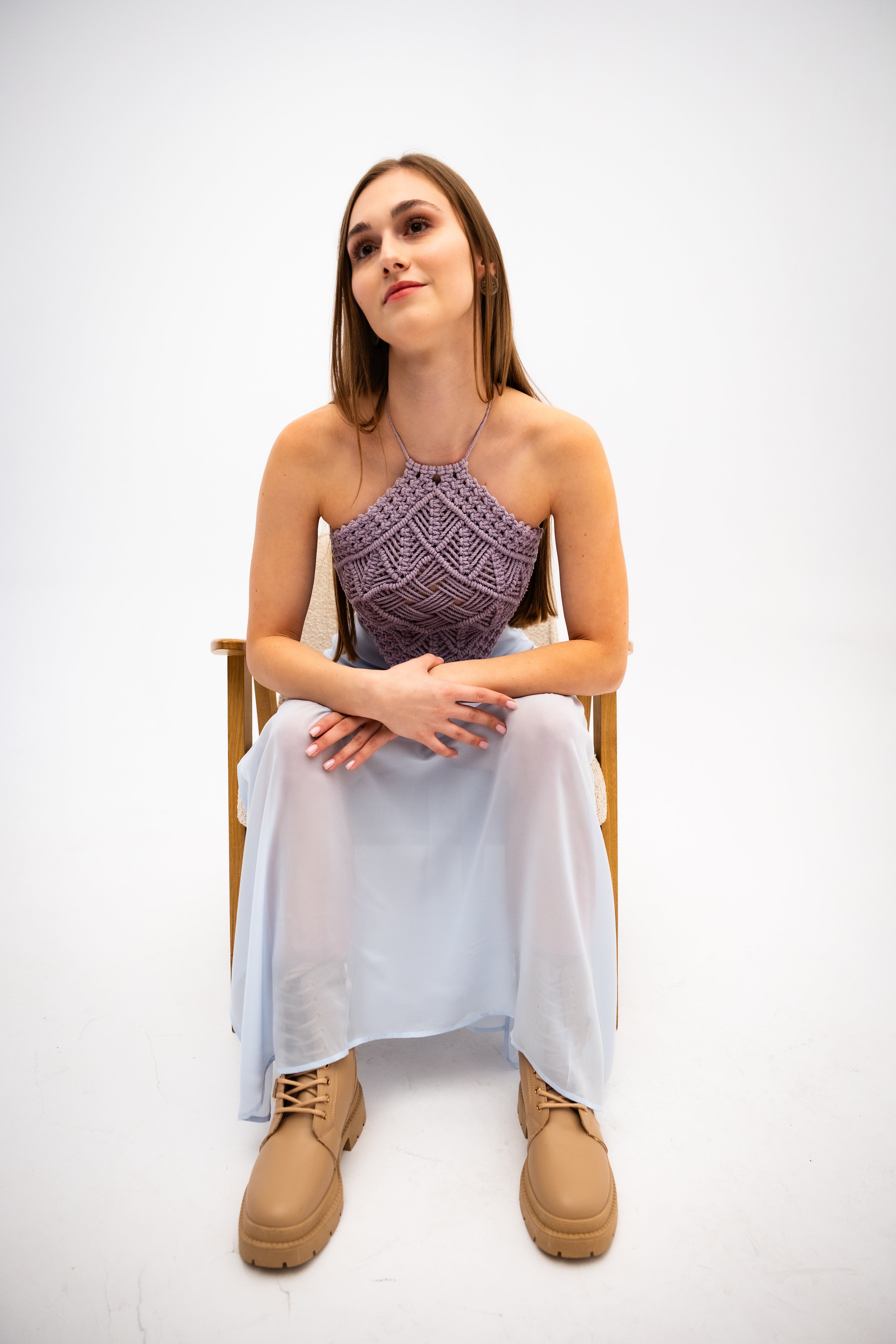 Diamond-shaped blouse